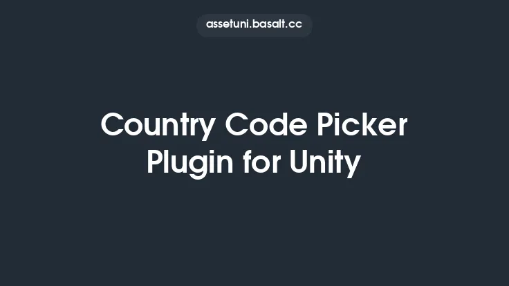 Country Code Picker Plugin for Unity Thumbnail