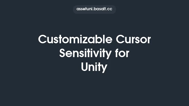 Customizable Cursor Sensitivity for Unity Thumbnail