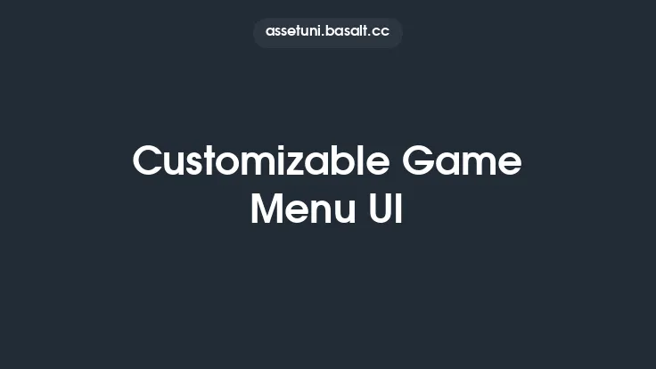 Customizable Game Menu UI Thumbnail