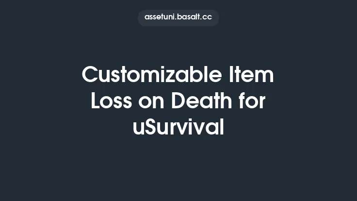 Customizable Item Loss on Death for uSurvival Thumbnail