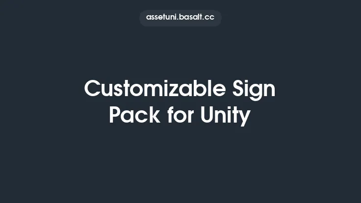 Customizable Sign Pack for Unity Thumbnail