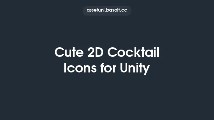 Cute 2D Cocktail Icons for Unity Thumbnail