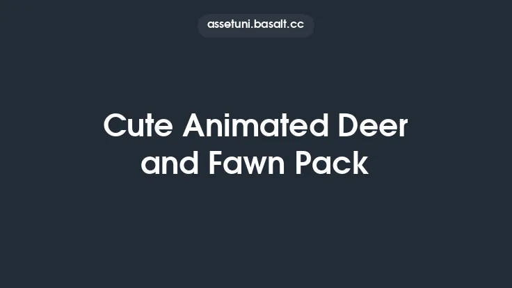 Cute Animated Deer and Fawn Pack Thumbnail