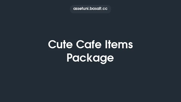 Cute Cafe Items Package Thumbnail