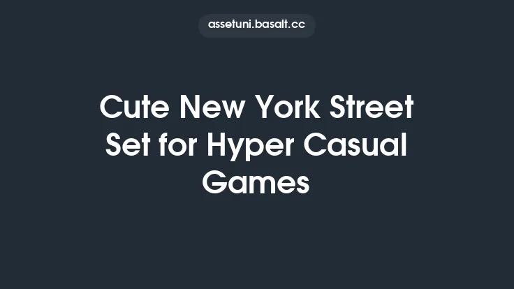 Cute New York Street Set for Hyper Casual Games Thumbnail