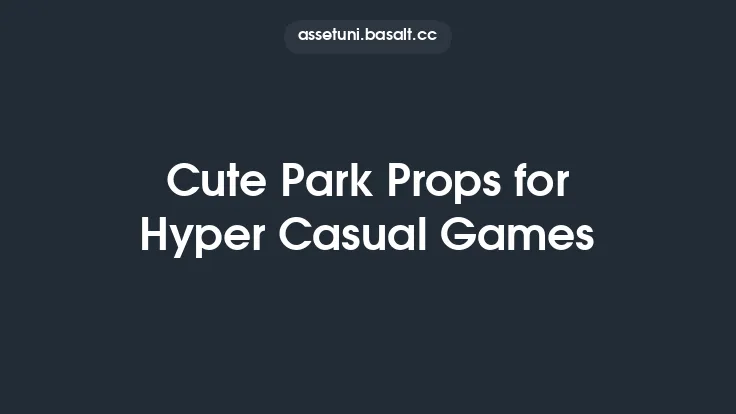 Cute Park Props for Hyper Casual Games Thumbnail