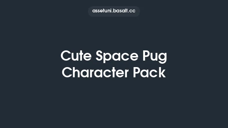 Cute Space Pug Character Pack Thumbnail