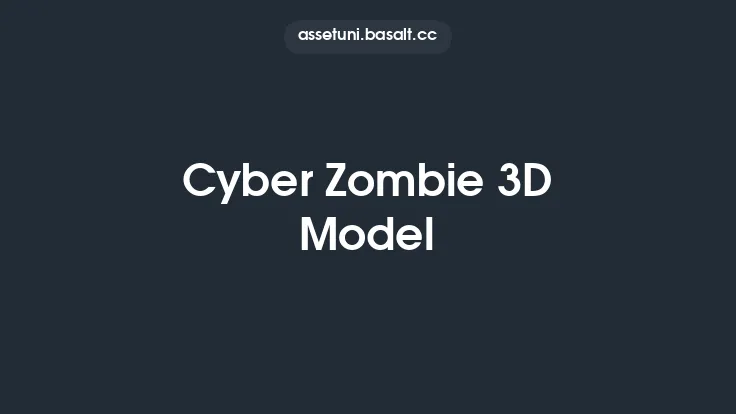 Cyber Zombie 3D Model Thumbnail