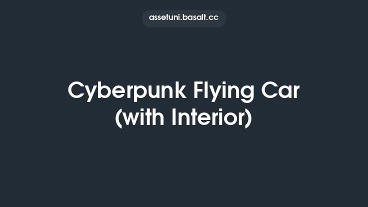 Cyberpunk Flying Car (with Interior) Thumbnail
