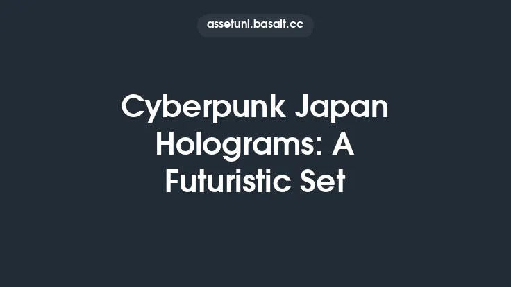 Cyberpunk Japan Holograms: A Futuristic Set Thumbnail