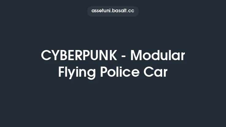 CYBERPUNK - Modular Flying Police Car Thumbnail