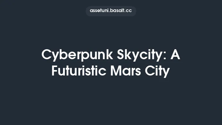 Cyberpunk Skycity: A Futuristic Mars City Thumbnail