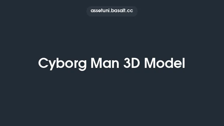 Cyborg Man 3D Model Thumbnail