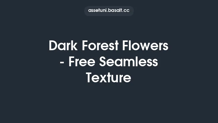 Dark Forest Flowers - Free Seamless Texture Thumbnail