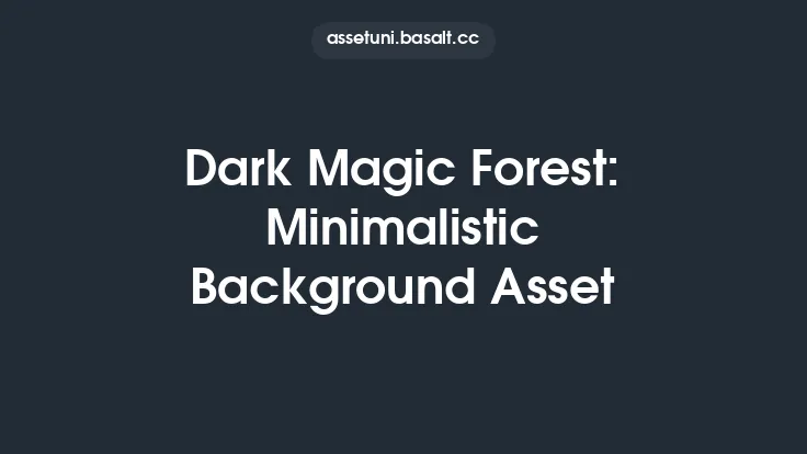 Dark Magic Forest: Minimalistic Background Asset Thumbnail
