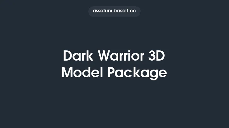 Dark Warrior 3D Model Package Thumbnail
