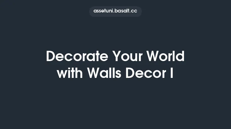 Decorate Your World with Walls Decor I Thumbnail
