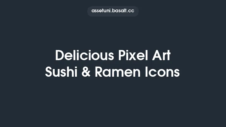Delicious Pixel Art Sushi & Ramen Icons Thumbnail