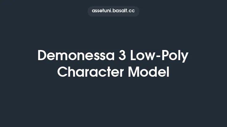 Demonessa 3 Low-Poly Character Model Thumbnail