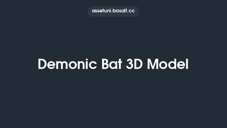 Demonic Bat 3D Model Thumbnail
