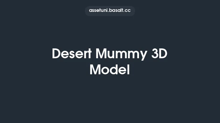 Desert Mummy 3D Model Thumbnail