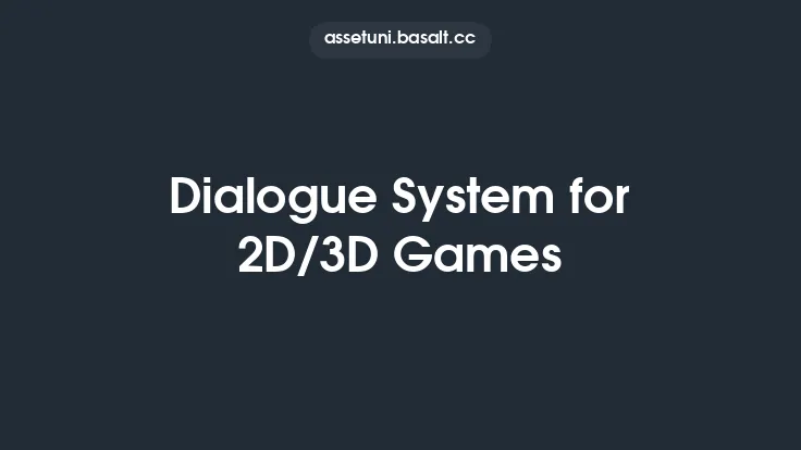 Dialogue System for 2D/3D Games Thumbnail