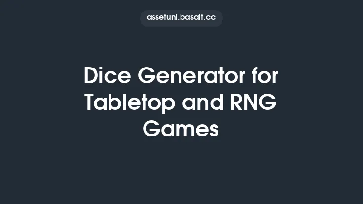 Dice Generator for Tabletop and RNG Games Thumbnail