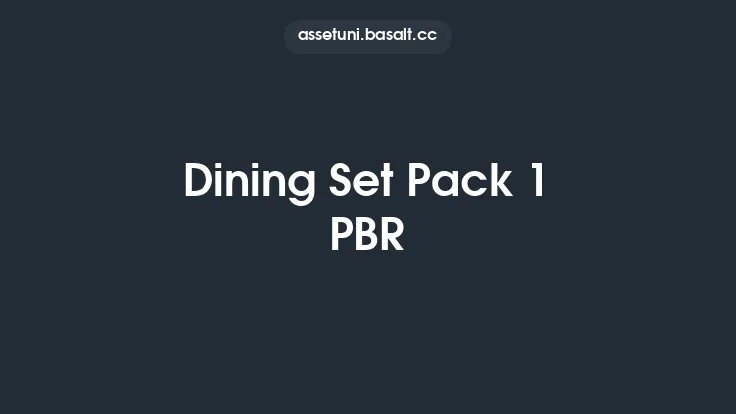 Dining Set Pack 1 PBR Thumbnail