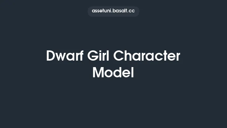 Dwarf Girl Character Model Thumbnail