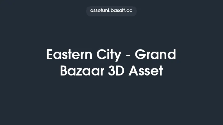 Eastern City - Grand Bazaar 3D Asset Thumbnail