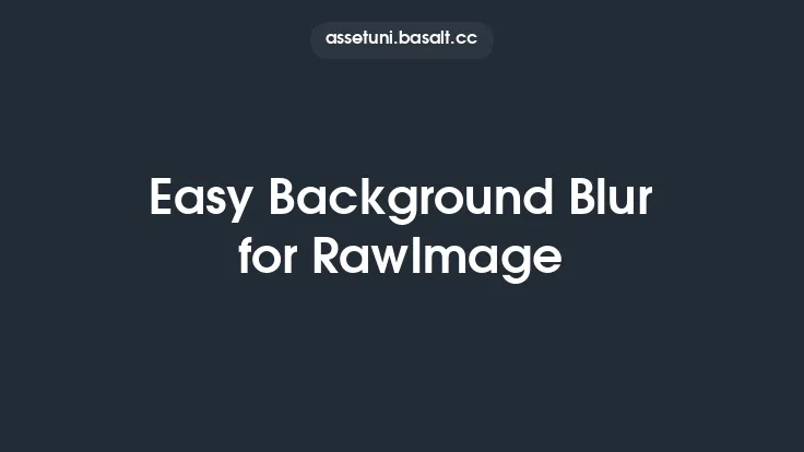Easy Background Blur for RawImage Thumbnail