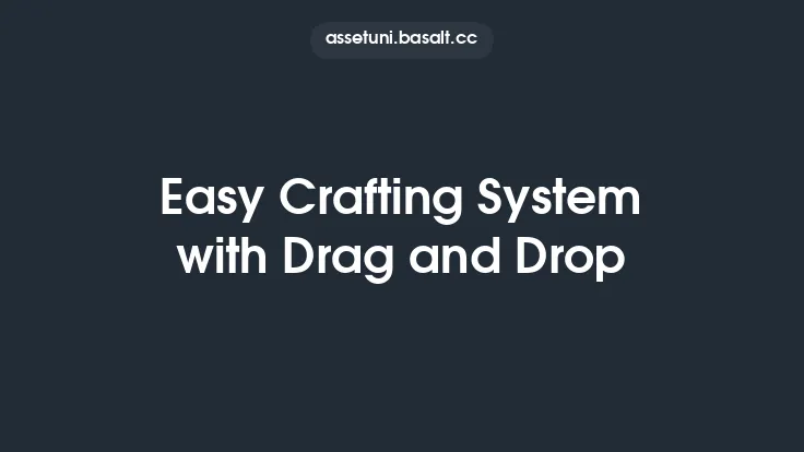 Easy Crafting System with Drag and Drop Thumbnail