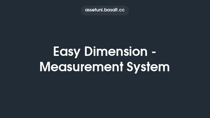 Easy Dimension - Measurement System Thumbnail