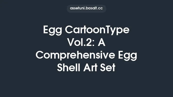 Egg CartoonType Vol.2: A Comprehensive Egg Shell Art Set Thumbnail