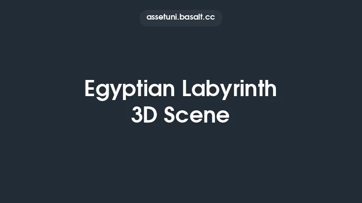 Egyptian Labyrinth 3D Scene Thumbnail