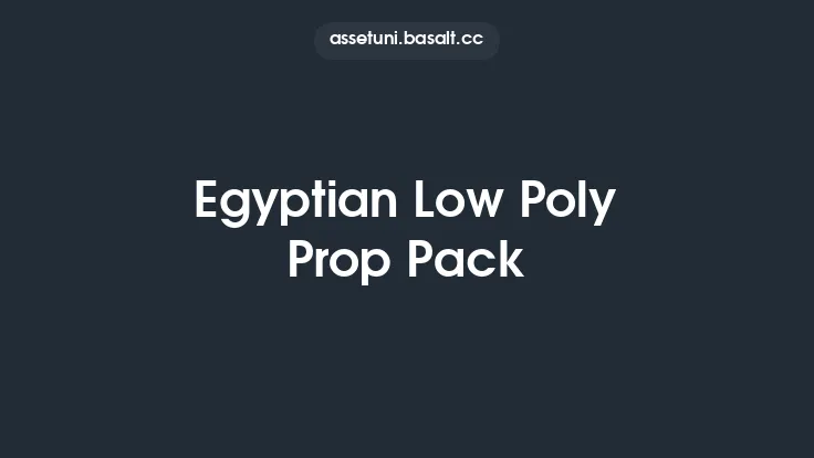 Egyptian Low Poly Prop Pack Thumbnail
