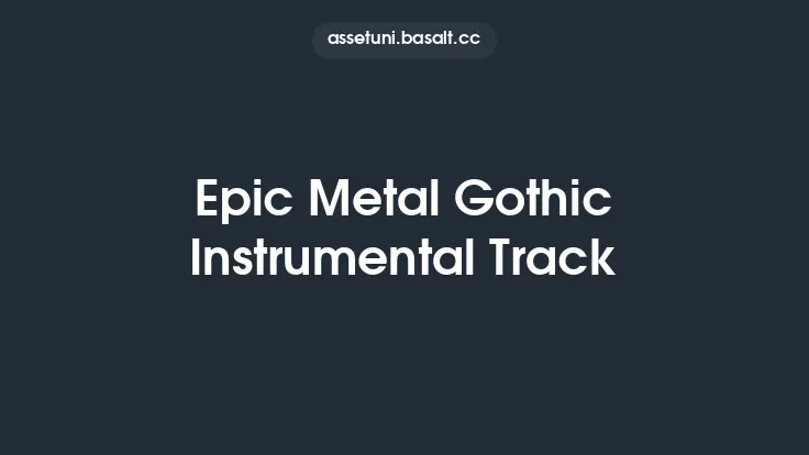 Epic Metal Gothic Instrumental Track Thumbnail