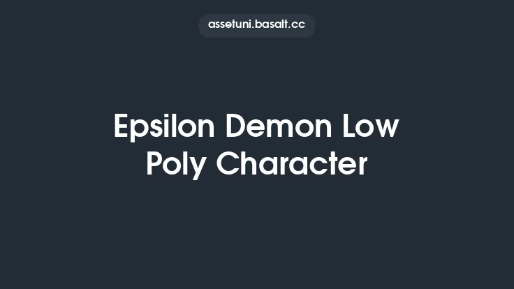 Epsilon Demon Low Poly Character Thumbnail