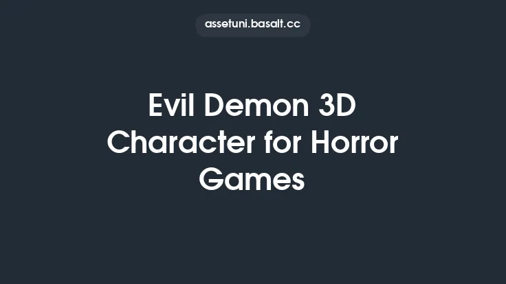 Evil Demon 3D Character for Horror Games Thumbnail
