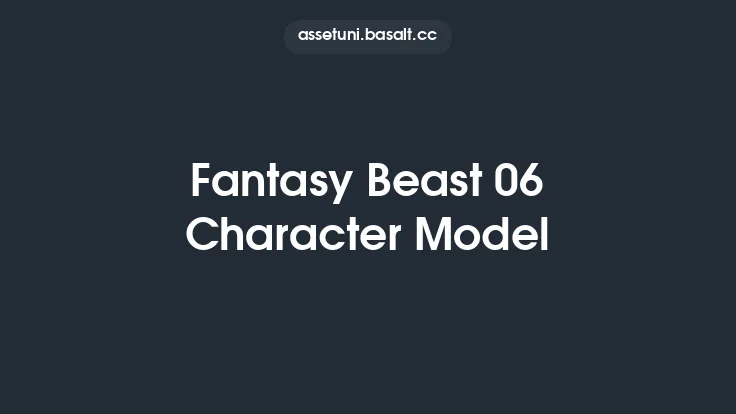 Fantasy Beast 06 Character Model Thumbnail