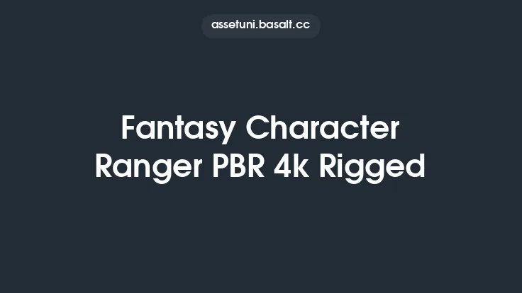 Fantasy Character Ranger PBR 4k Rigged Thumbnail