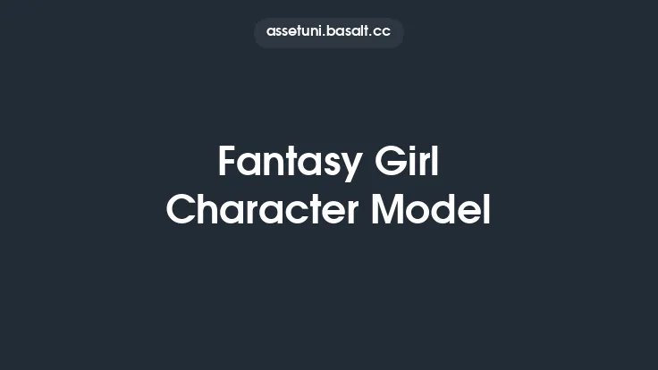 Fantasy Girl Character Model Thumbnail