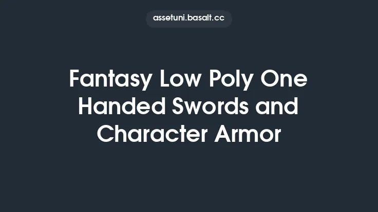 Fantasy Low Poly One Handed Swords and Character Armor Thumbnail
