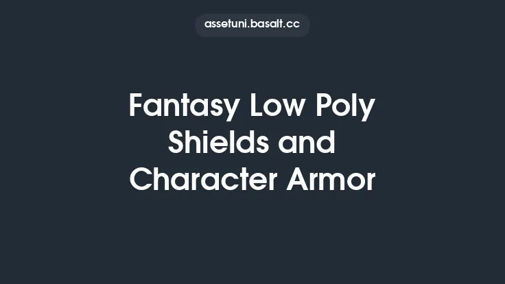 Fantasy Low Poly Shields and Character Armor Thumbnail