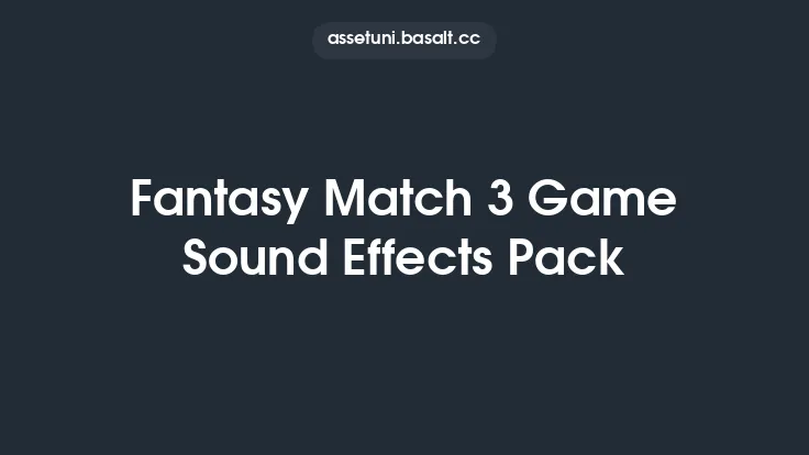 Fantasy Match 3 Game Sound Effects Pack Thumbnail