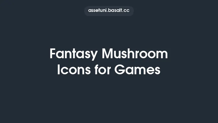 Fantasy Mushroom Icons for Games Thumbnail