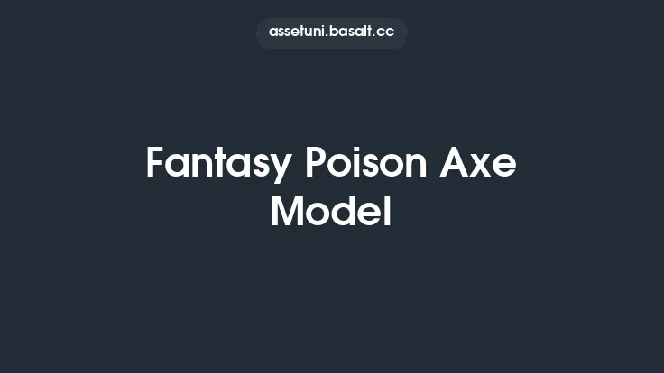 Fantasy Poison Axe Model Thumbnail