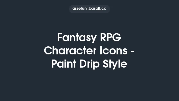Fantasy RPG Character Icons - Paint Drip Style Thumbnail