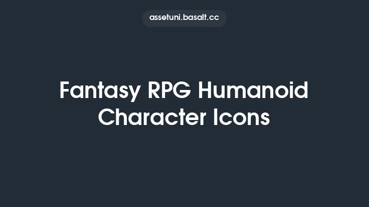 Fantasy RPG Humanoid Character Icons Thumbnail