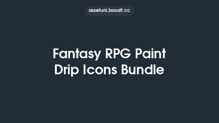 Fantasy RPG Paint Drip Icons Bundle Thumbnail